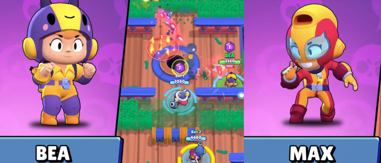 Беа и Макс в новом обновлении Brawl Stars